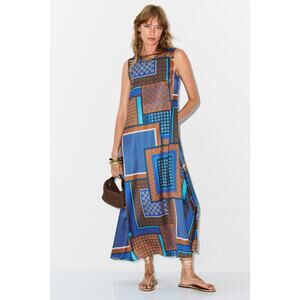 MISA Los Angeles Blue Sylvie Dress - Size Medium